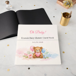 Livre d'or pour Baby Shower Élégant Souvenir