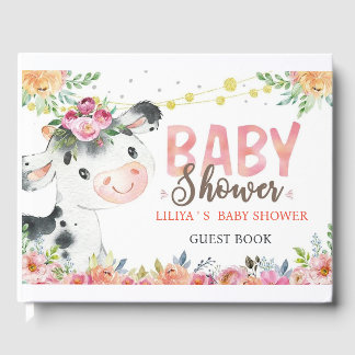 Livre d'or pour baby shower Ferme Animaux de la fe
