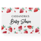 Livre d'or pour Baby Shower Fraise Sucrée Bébé