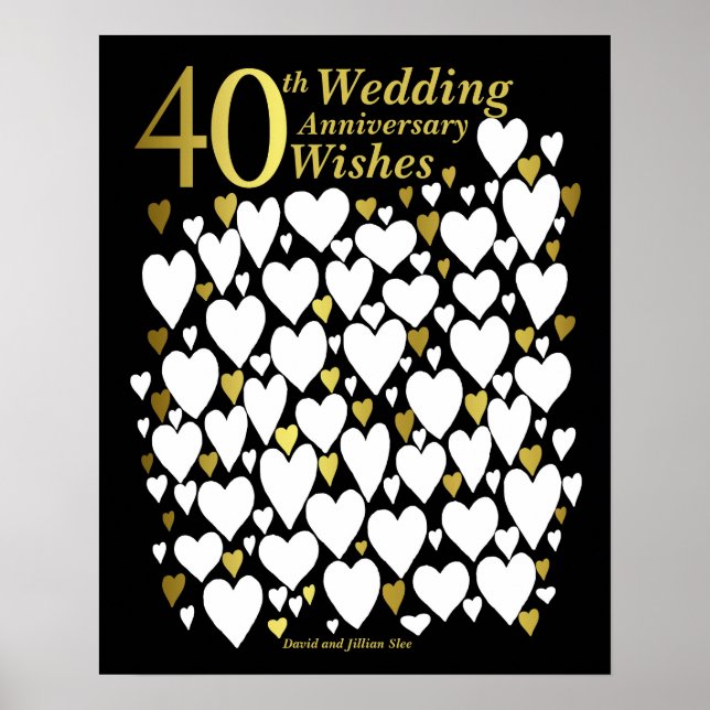 Livre d'or pour les 40 ans de mariage (Devant)
