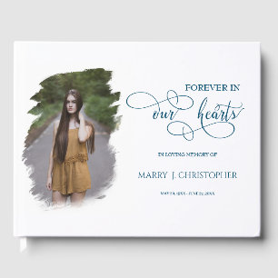 Livre D'or Pour toujours dans nos coeurs Memorial Funeral Pho