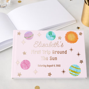 Livre D'or Premier voyage autour du soleil élégant Fille Anni