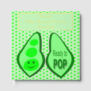 Livre D'or Prêt à couper le Baby shower de pois verts