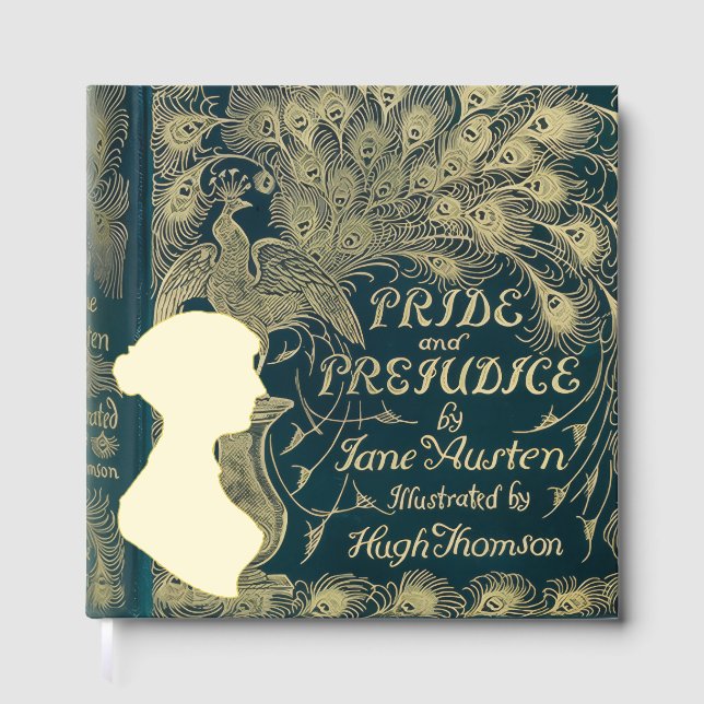 Livre D'or Pride and Prejudice with Jane Austen silhouette (Recto)