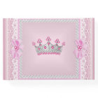 Princesse Baby shower fille rose Pearl Tiara
