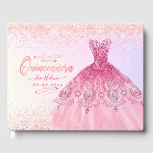 Livre D'or Quinceañera, Aiguille, Ombre de cerise rose