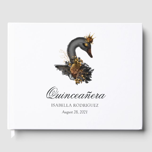 Livre D'or Quinceañera du cygne noir (Recto)