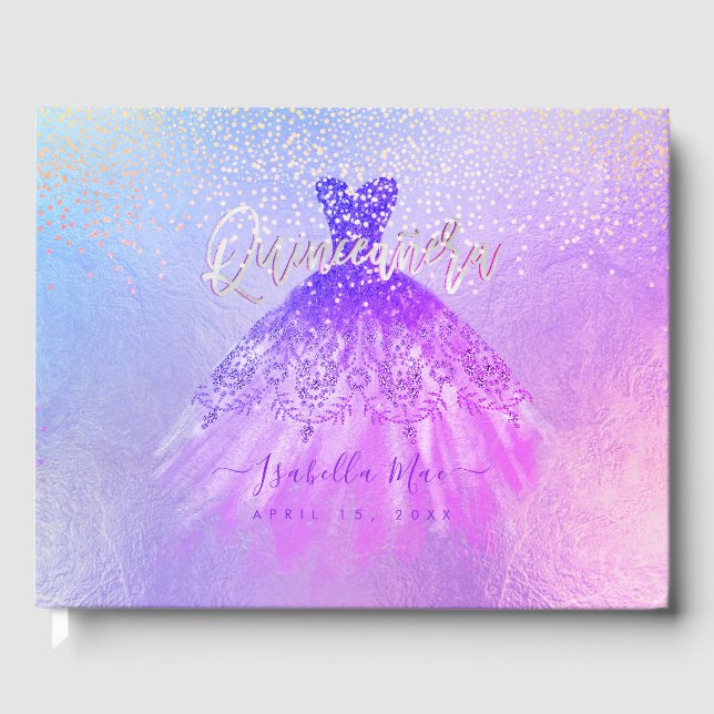 Livre D'or Quinceanera Princesse Parties scintillant Gown, Vi (Recto)