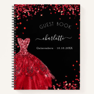 Livre d'or Quinceanera robe de parties scintillant