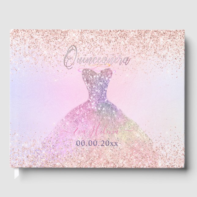 Livre D'or Quinceañera, Sparkle Gown, Coton Candy (Recto)
