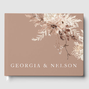 Livre D'or Réception De Mariage Florale Boho Moderne