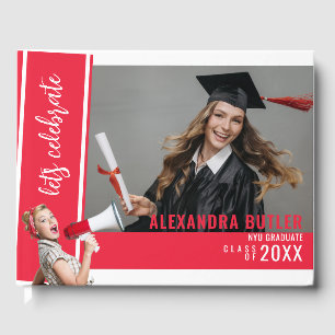 Livre D'or Red Autograph Keepsaké Classe de 2023 Graduation