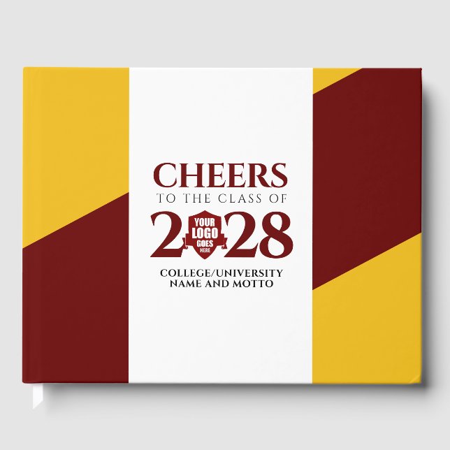 Livre D'or Red Gold School College University (Recto)