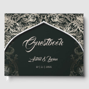 Livre D'or Regal Silver Flourdissant Chasseur Vert Mariage