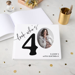 Livre D'or Regardez qui a 40 ans ! Photo moderne pour 40e ann