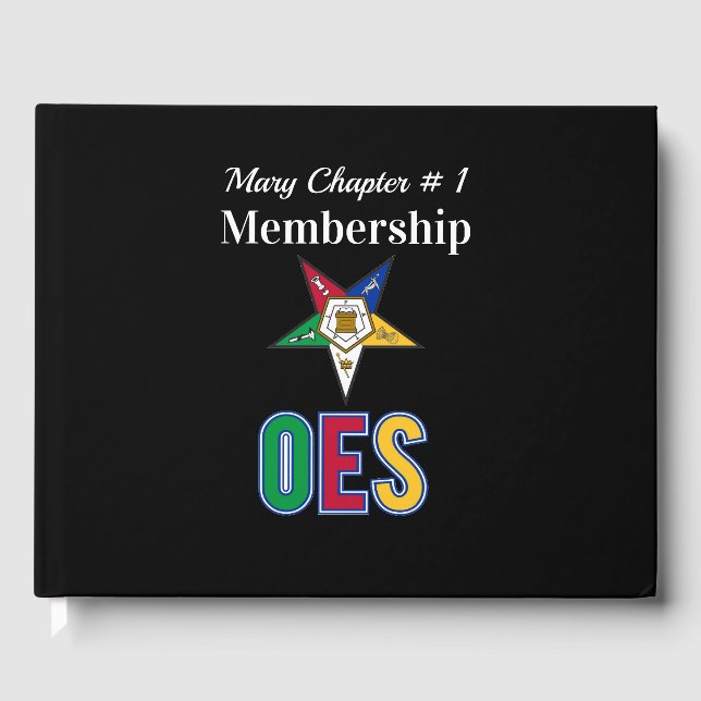Livre D'or Registre des membres de l'OES (Recto)