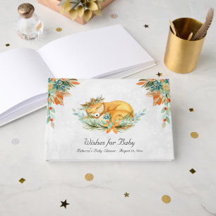 Livre D'or Renard des bois Baby shower animal forestier