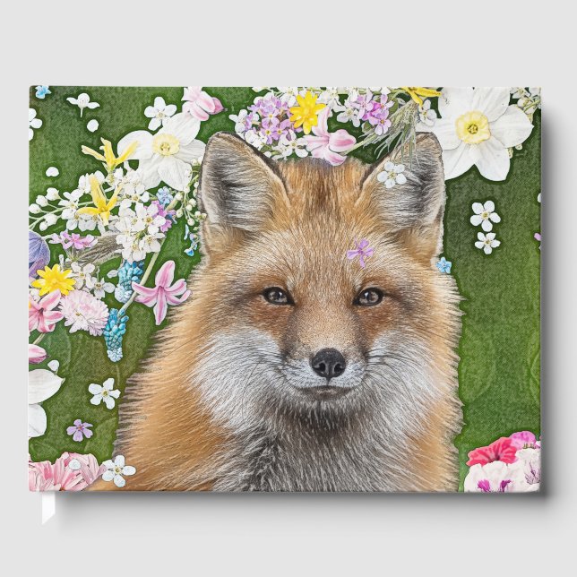 Livre D'or Renard Fairytale dans le champ des fleurs (Recto)