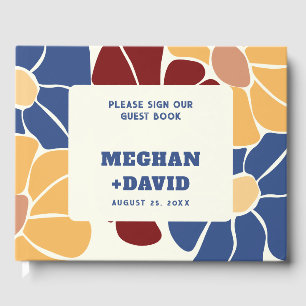 Livre D'or Retro Super Boho Chic Floral Mariage