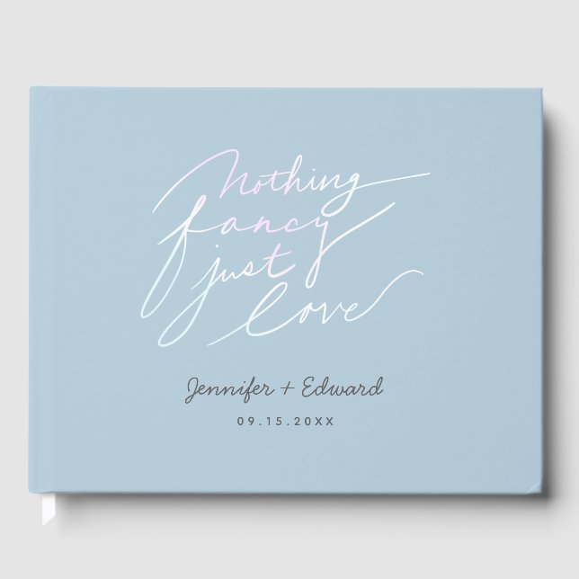 Livre D'or Rien de fantaisie Juste Amour Mariage Citation ave (Recto)