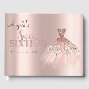 Livre D'or Robe chic Rose Or Sucré 16