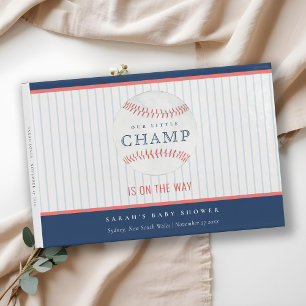 Livre D'or Robe Cute Notre Baby shower De Baseball Little Cha