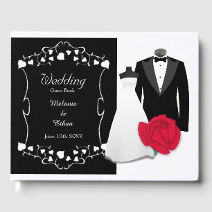 Livre D'or Robe de mariage élégante et Mariage Tuxedo