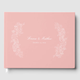 Livre D'or Rococo Marie Antoinette Crête Botanique Rose