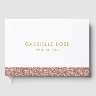 Livre D'or Rose Gold Parties scintillant Anniversaire Mitzvah