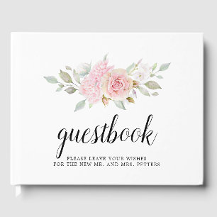 Livre D'or Rose rose pâle Mariage floral