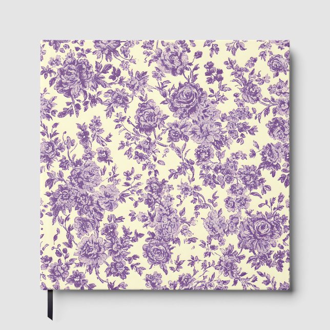 Livre D'or Roses Violettes  (Recto)