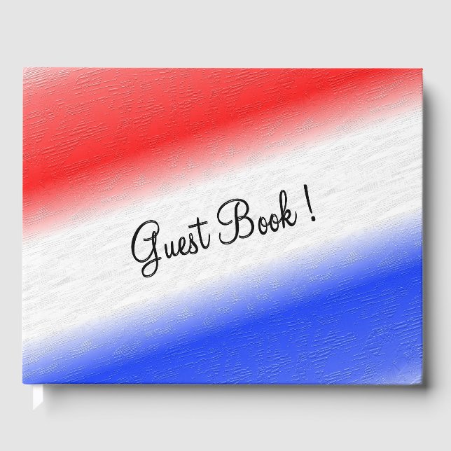 Livre D'or Rouge blanc et bleu (Recto)