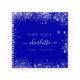 Livre d'or royal bleu argent parties scintillant