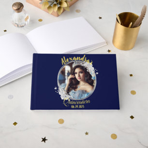 Livre D'or Royal Blue Photo Vintage Boho Quinceañera espagnol
