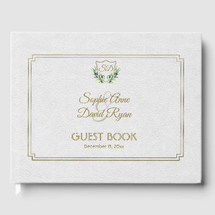 Livre D'or Royal Gold Crest Mariage de verdure luxuriante