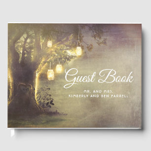 Livre D'or Rustic Love Tree et Mason Jar Mariage