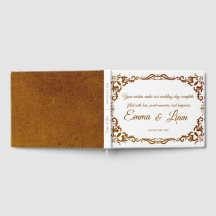 Rustic Mexican Wedding Guest Book 