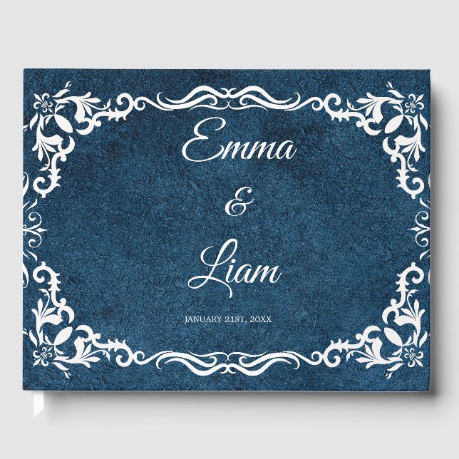 Livre D'or Rustic Mexican Wedding Guest Book  (Recto)