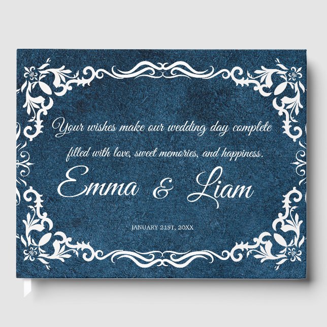 Livre D'or Rustic Mexican Wedding Guest Book  (Recto)