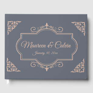 Livre D'or Rustique Filigree, Mariage