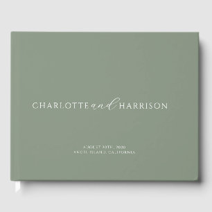 Livre D'or Sage de monogramme Mariage personnalisé