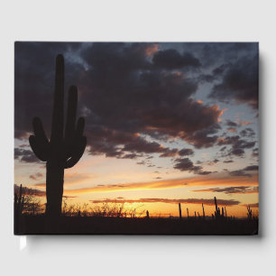 Livre D'or Saguaro Sunset III Arizona Desert Paysage