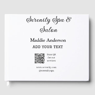 Livre D'or Salon de spa de voyage scanner QR pour les service
