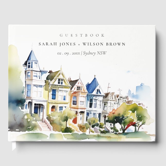 Livre D'or San Francisco Painted Ladies Landscape Wedding (Recto)