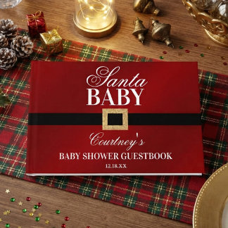 Livre D'or Santa Baby | Baby Shower de Noël