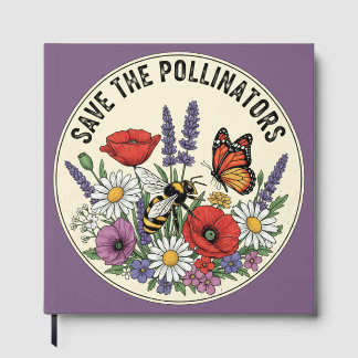 Livre D'or Sauver le pollinisateur avec abeille, papillon et 