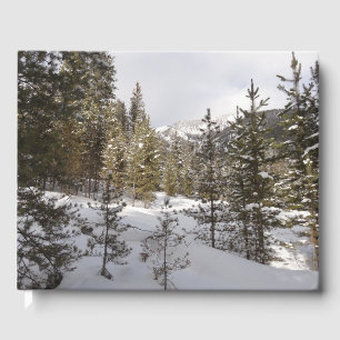 Livre D'or Scene hivernale des montagnes neigeuses
