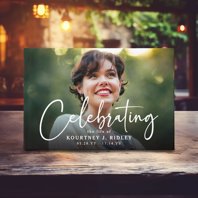 Livre D'or Script Memorial Photo & Message Sympathy  (Créateur téléchargé)