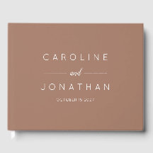 Script minimal moderne Mocha Mariage personnalisé 