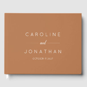 Livre D'or Script minimaliste moderne Mariage personnalisé Te